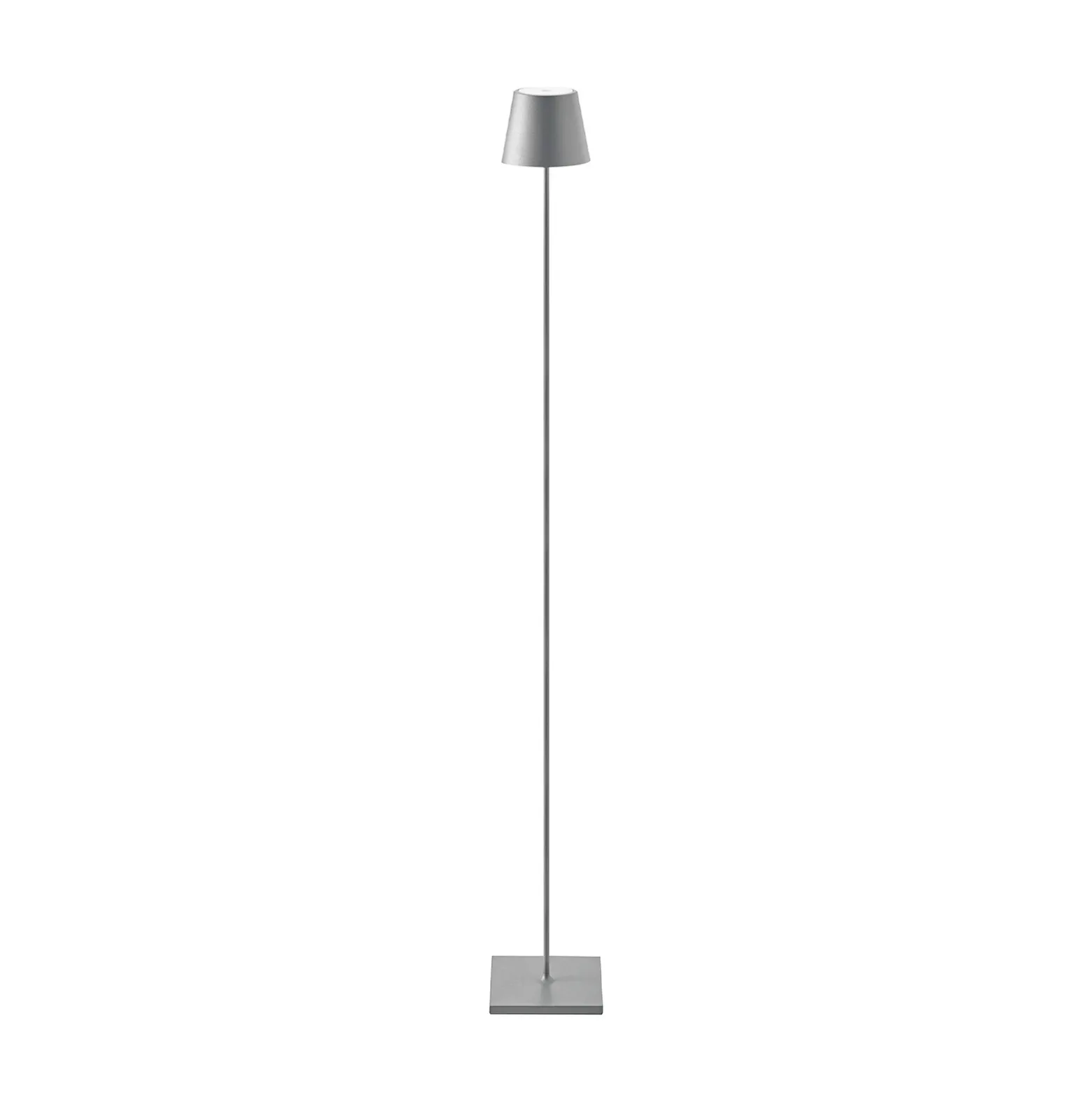 Lámpara de pie LED recargable Nuindie IP54 120 cm redonda USB-C grafito