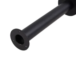 Lámpara de pie Orfeas de Lindby, blanco/negro, aluminio, Ø 24 cm