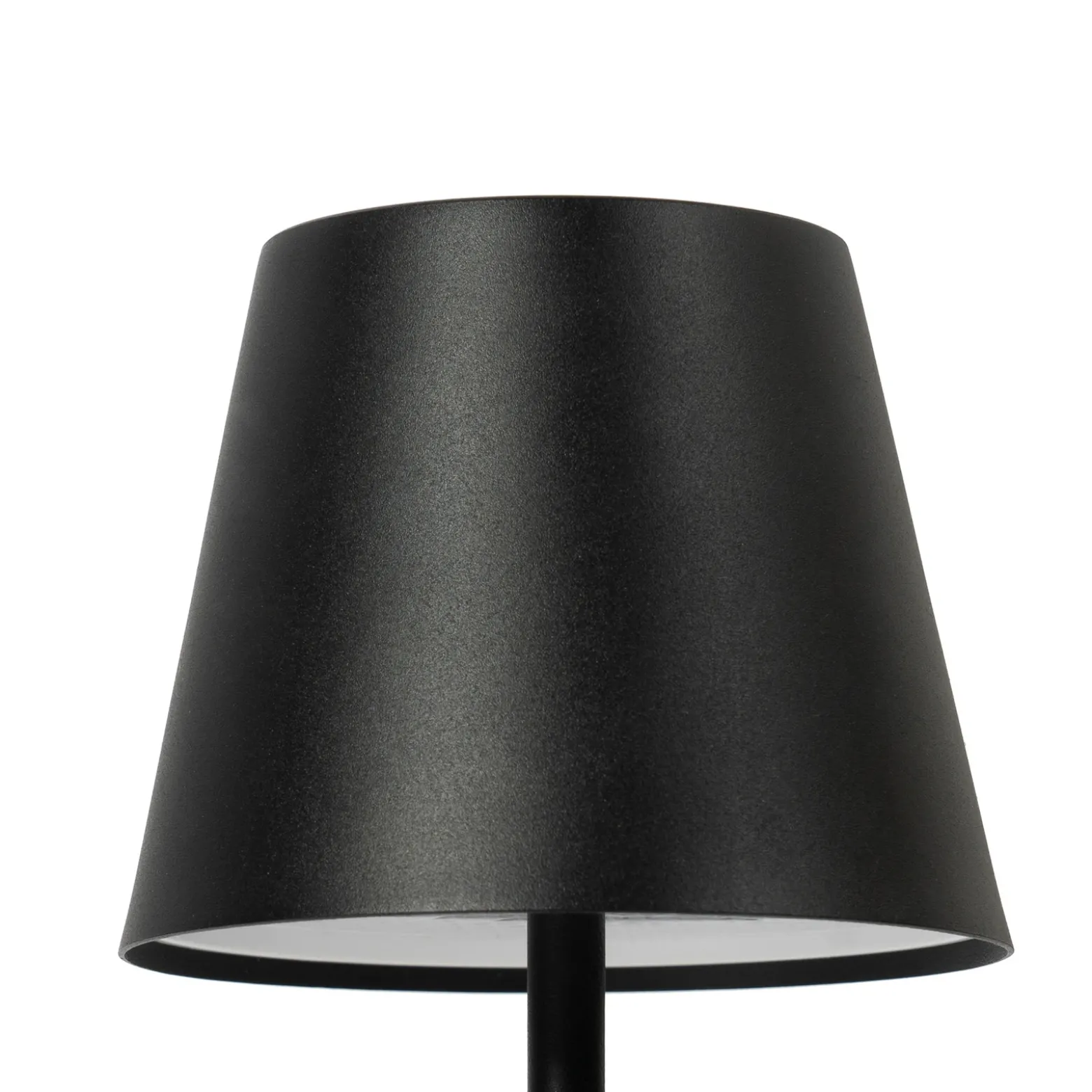 Lámpara de sobremesa Lindby LED recargable Janea CUBE, negra, metal