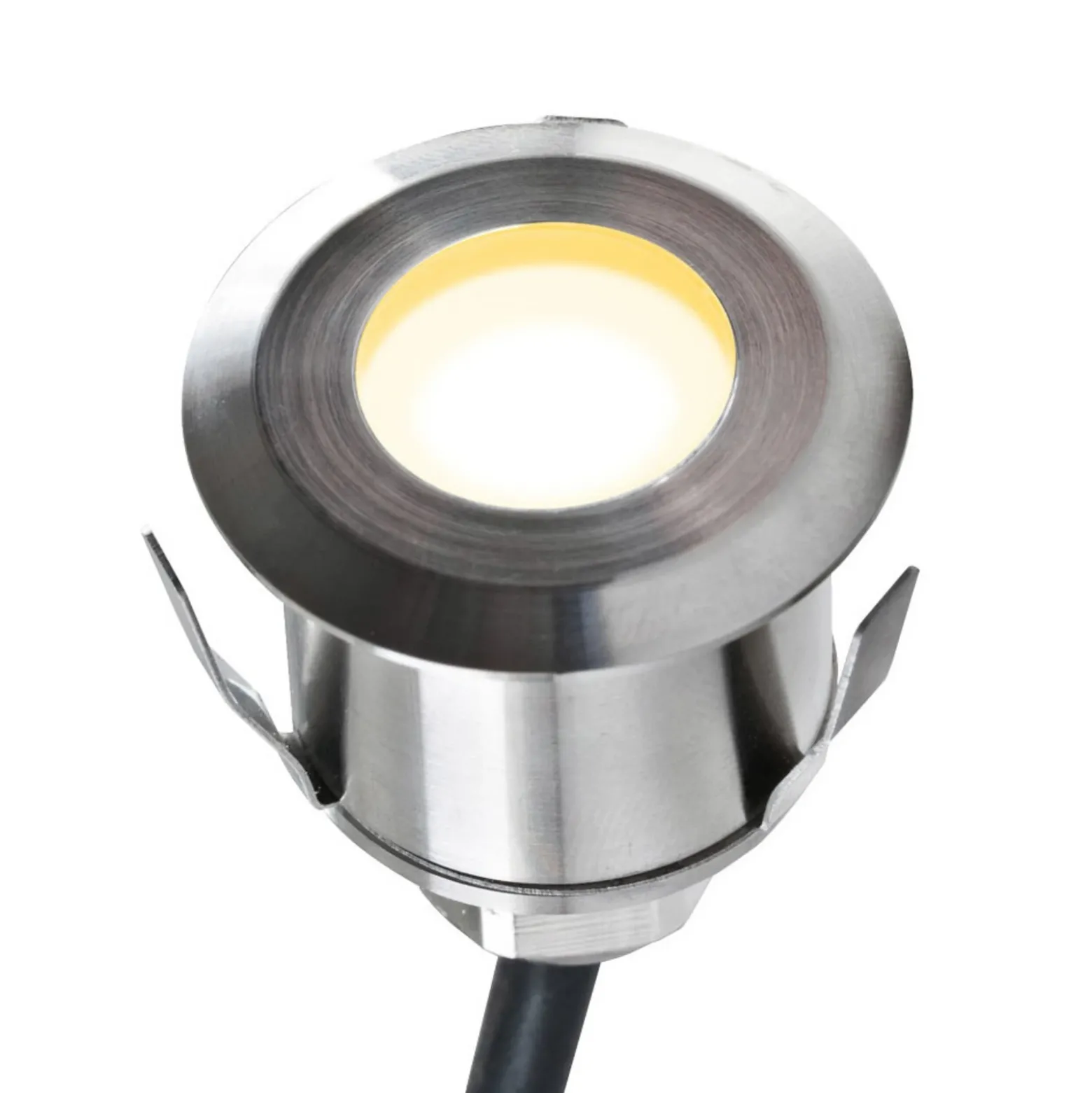 Lámpara de suelo empotrable EVN P6710, 12 V CC, redonda, 3000 K