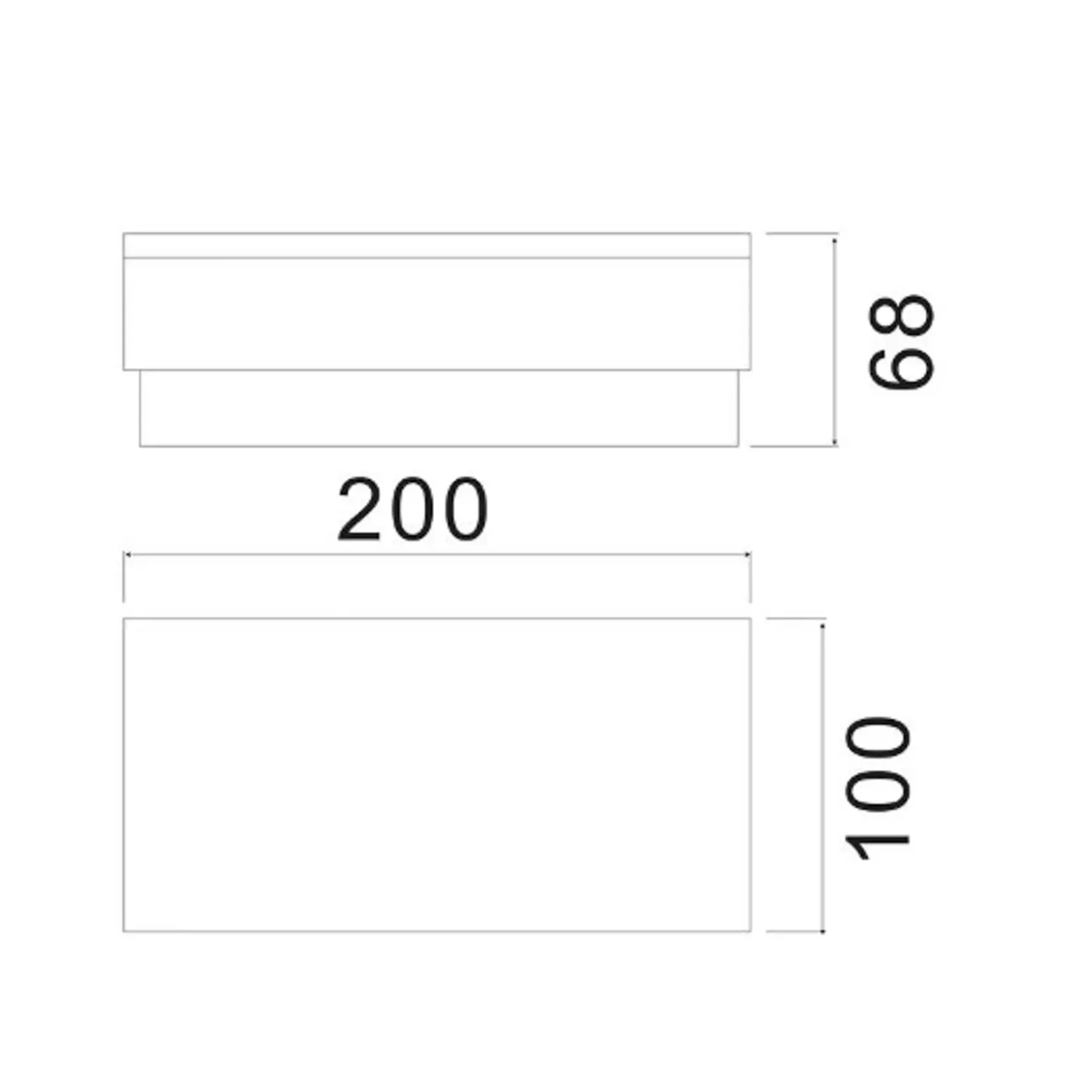 Lámpara de suelo empotrable LED Tabit, 10 x 20 cm, transitable