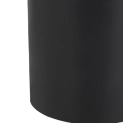 Lámpara de suelo empotrable Lindby Cliff, Ø 13 cm, redonda, negra