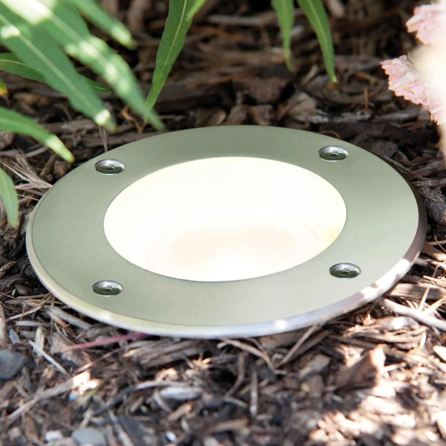 Lámpara de suelo LED empotrable Paulmann Special, IP67, Ø 11 cm