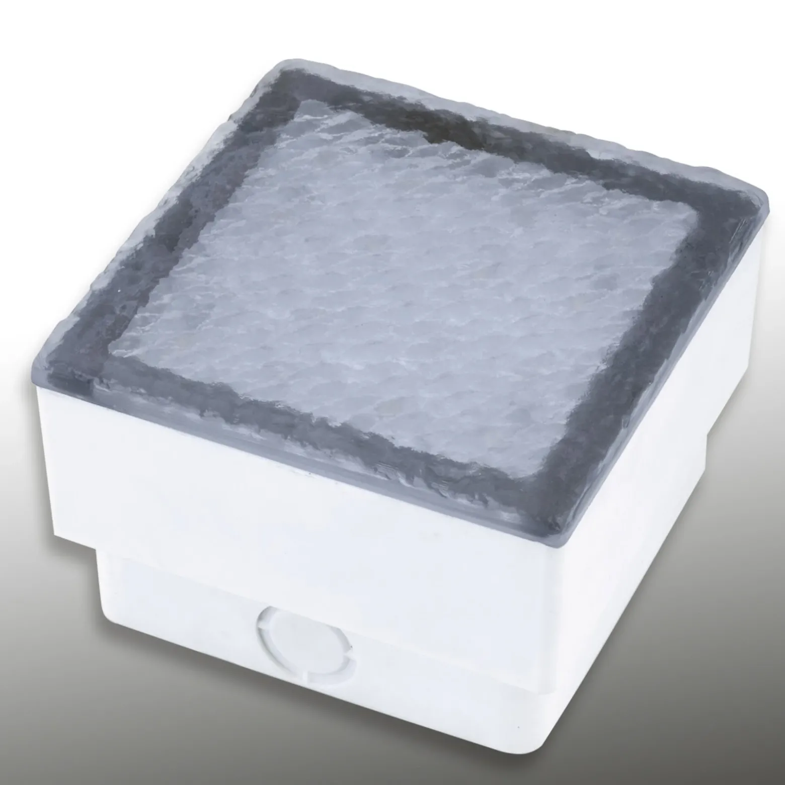 Lámpara de suelo LED empotrable adoquín Akiaki, 10 cm, transitable