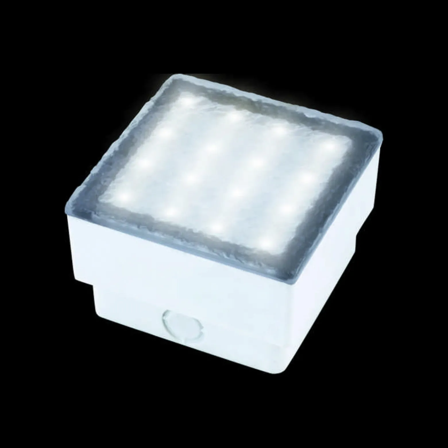 Lámpara de suelo LED empotrable adoquín Akiaki, 10 cm, transitable