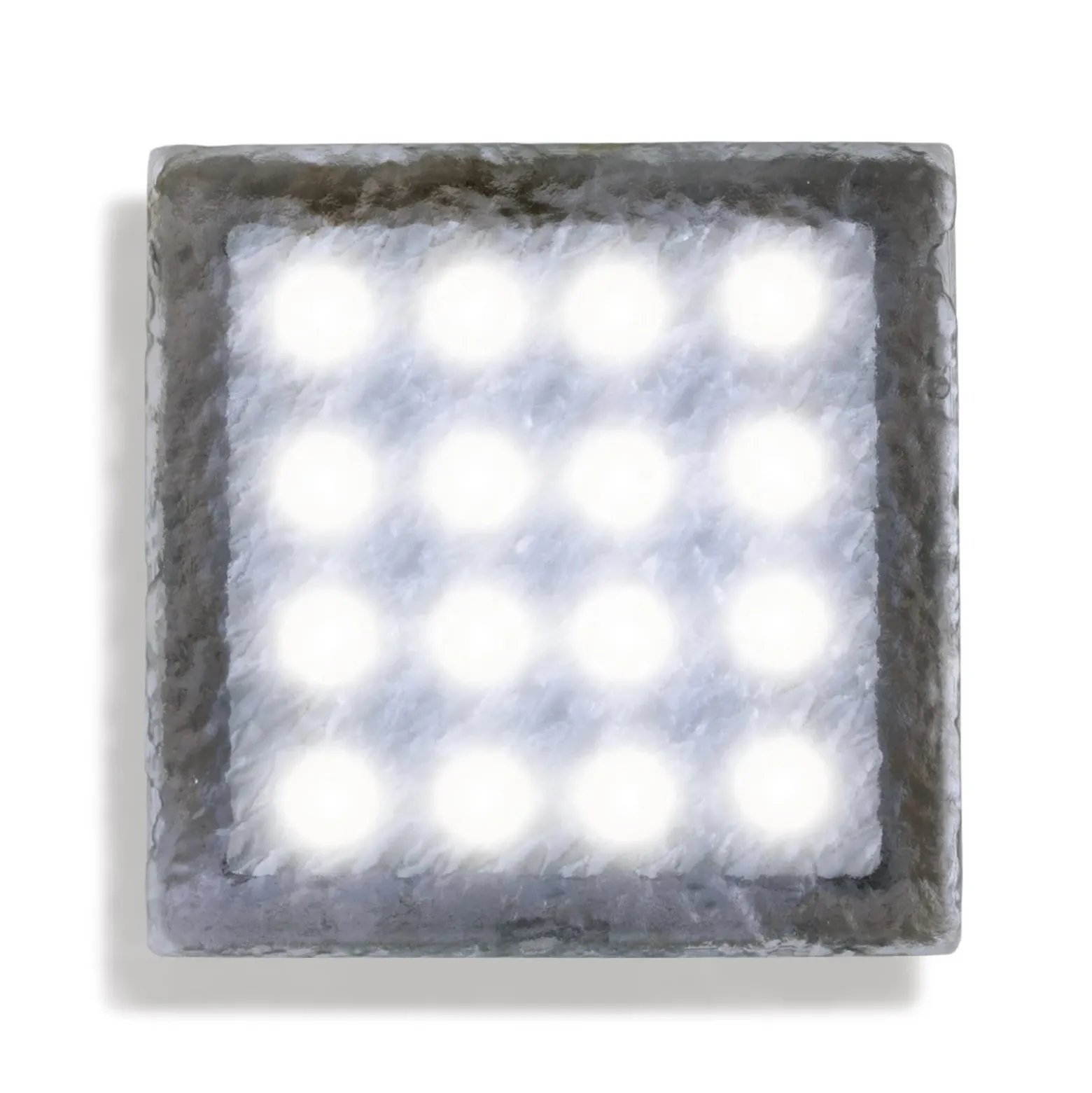 Lámpara de suelo LED empotrable adoquín Akiaki, 10 cm, transitable