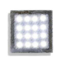 Lámpara de suelo LED empotrable adoquín Akiaki, 10 cm, transitable