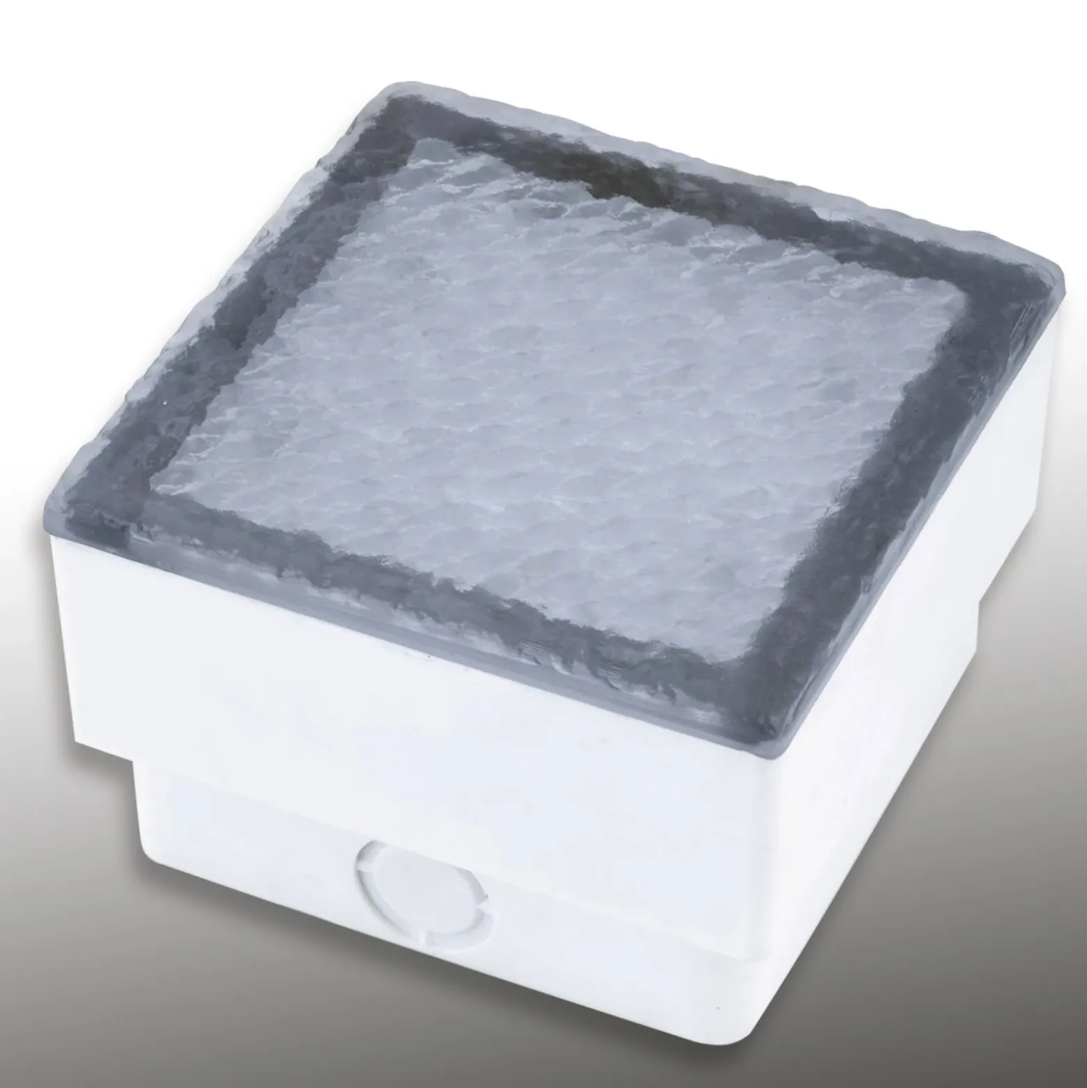Lámpara de suelo LED empotrable adoquín Akiaki, 10 cm, transitable