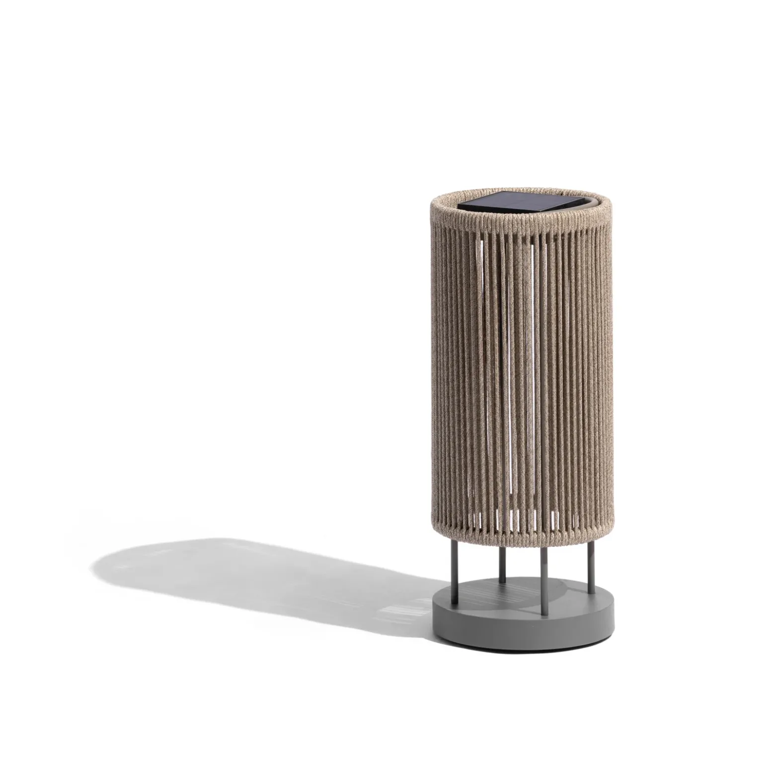 Lámpara de suelo solar LED Rop&Strip Altura 58 cm, 3.000 K, 500 lm