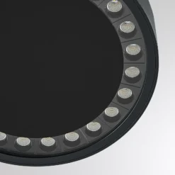 Lámpara de techo LED para exterior Nona de Molto Luce, Ø 22,8 cm, antracita
