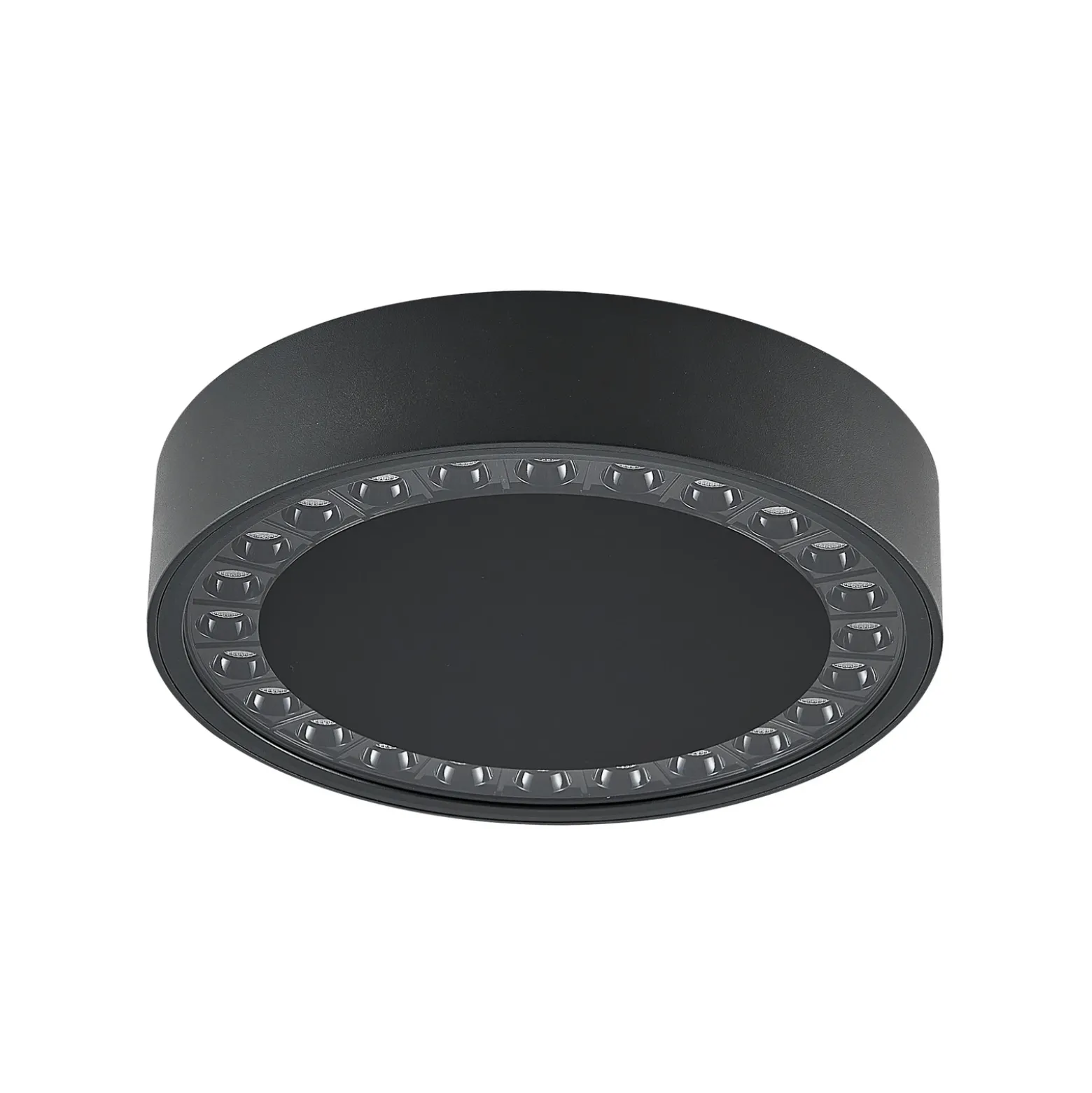 Lámpara de techo LED para exterior Nona de Molto Luce, Ø 22,8 cm, antracita
