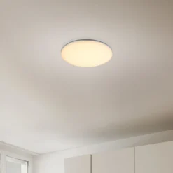 Lámpara de techo para exterior Dori, Ø 33 cm, blanca, plástico, IP54