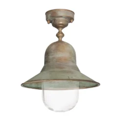 Lámpara de techo para exterior Campanula 2095, latón envejecido, Ø 29 cm IP44