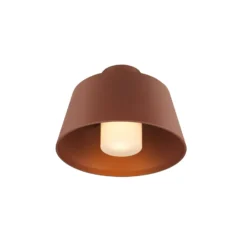 Lámpara de techo SLV Photoni, color óxido, aluminio, Ø 25 cm