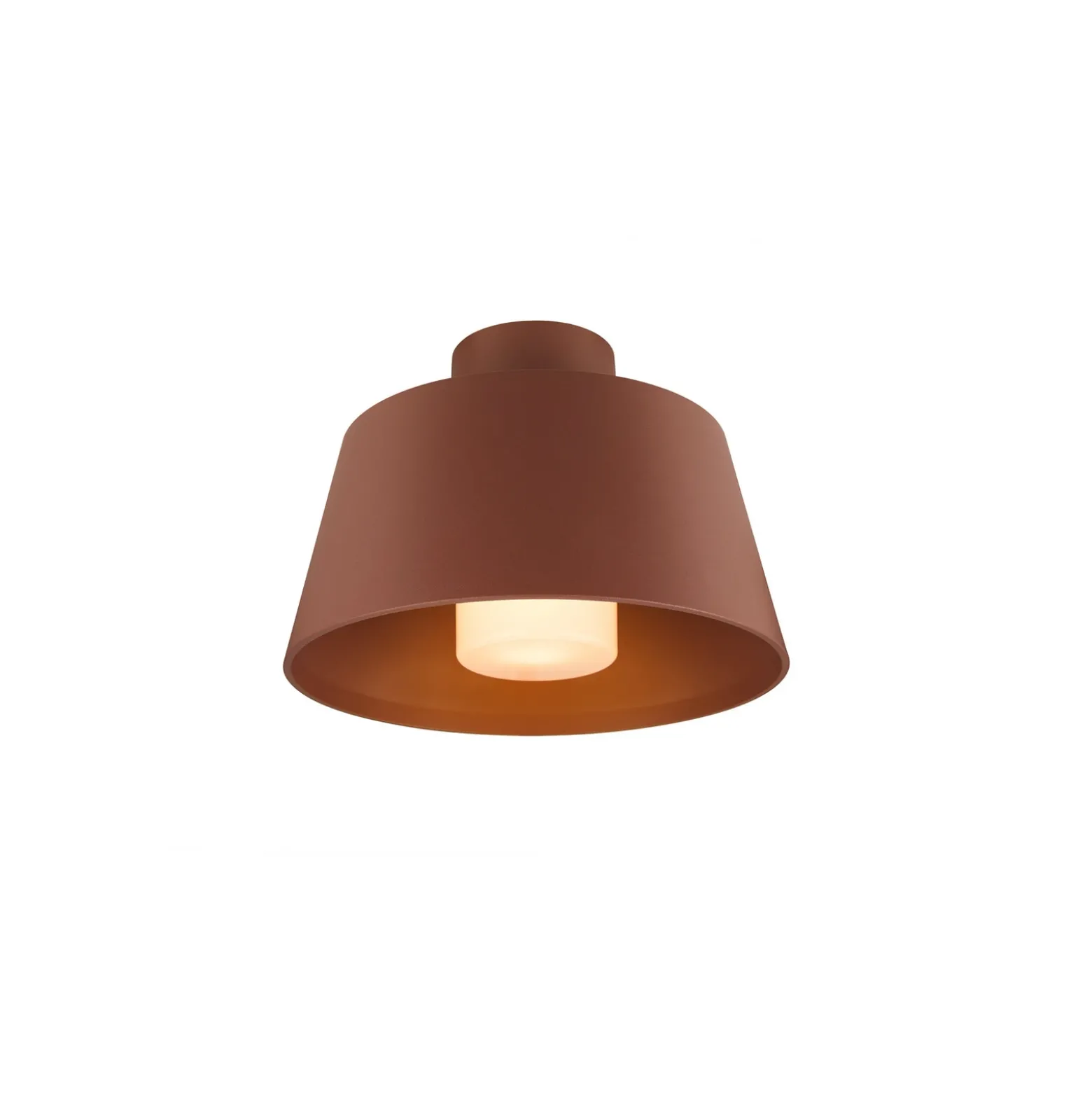 Lámpara de techo SLV Photoni, color óxido, aluminio, Ø 25 cm