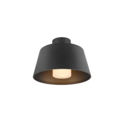 Lámpara de techo SLV Photoni, negra, aluminio, Ø 25 cm