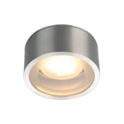 Lámpara de techo SLV Rox, aluminio cepillado, Ø 12,5 cm