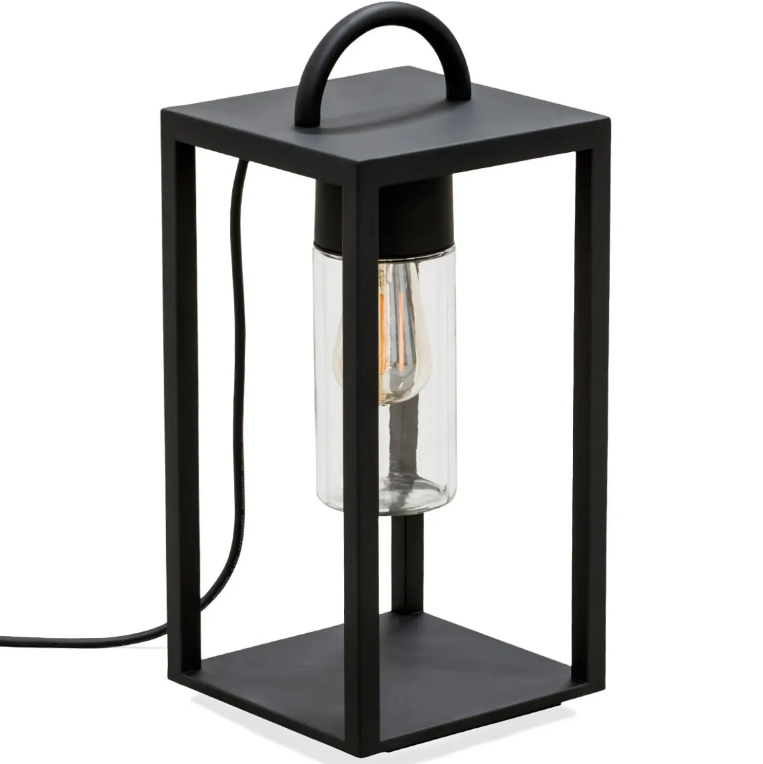 Lámpara de terraza Bolonia en forma de farol, E27