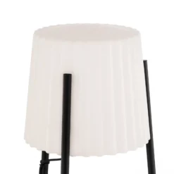 Lámpara de terraza Lindby Jaimy, 148 cm, trípode, aluminio