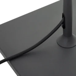 Lámpara de terraza Lucande Andrei, gris, 150cm de altura, IP54, E27