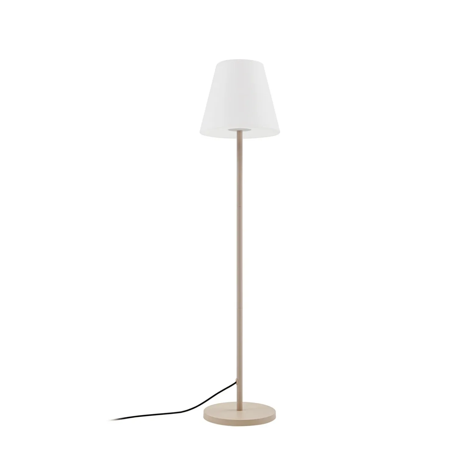Lámpara de terraza Lucande Jaimy, beige, metal, 150 cm, E27