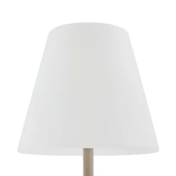 Lámpara de terraza Lucande Jaimy, beige, metal, 150 cm, E27