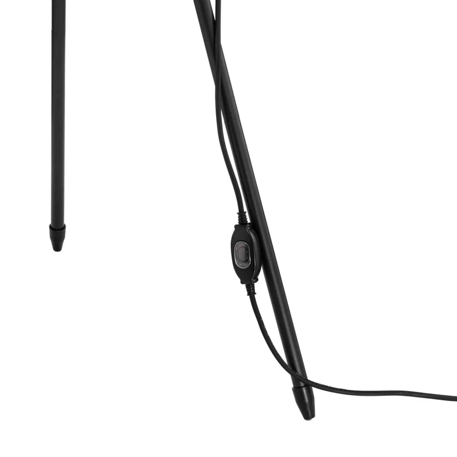 Lámpara de terraza Lucande Trivira, altura 130 cm, trípode