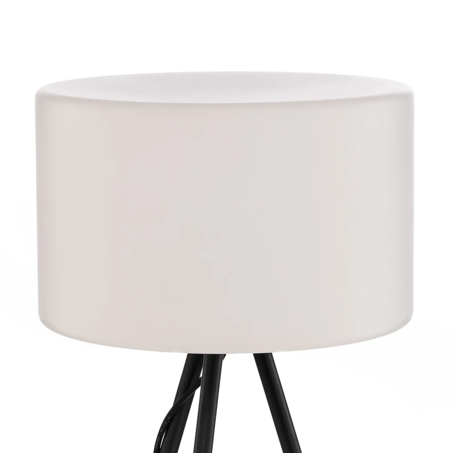 Lámpara de terraza Lucande Trivira, altura 130 cm, trípode