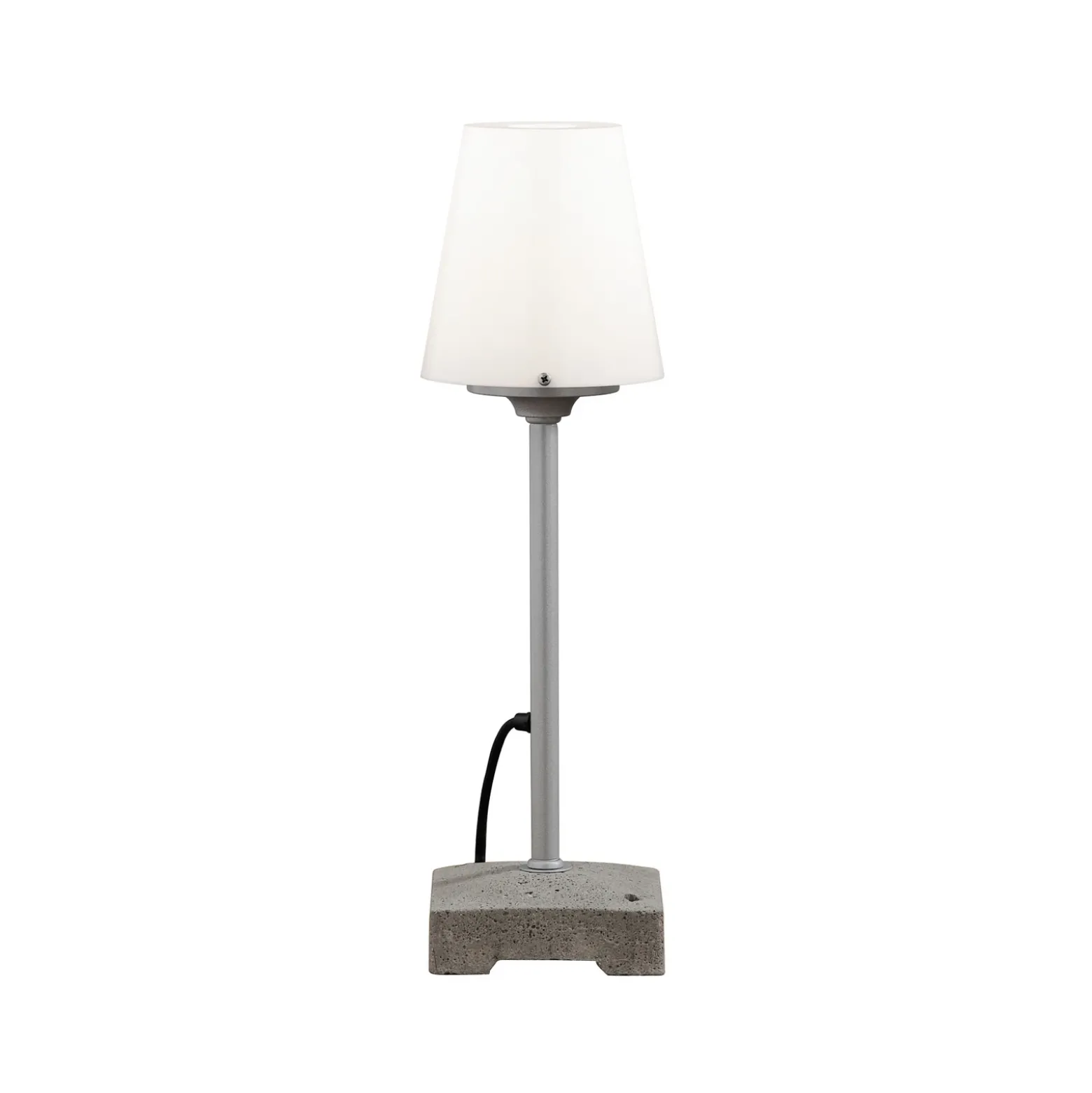 Lámpara de terraza Lucca, gris, altura 59 cm, metal, IP44