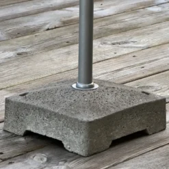 Lámpara de terraza Lucca, gris, altura 59 cm, metal, IP44