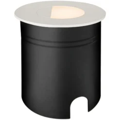 Lámpara empotrable LED Aspen con difusor, redonda, blanca