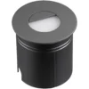 Lámpara empotrable LED Aspen con difusor, redonda, gris
