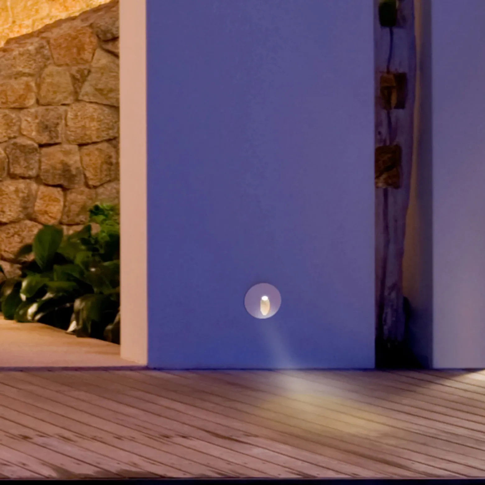 Lámpara empotrable LED Aspen IP65, redonda, blanca