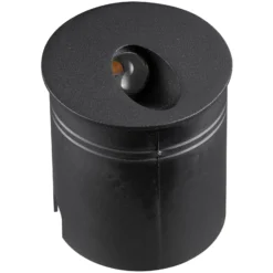 Lámpara empotrable LED Aspen IP65, redonda, negra