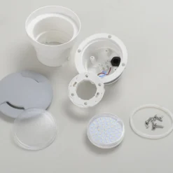 Lámpara empotrable LED de suelo Ceci 120-2L gris CCT