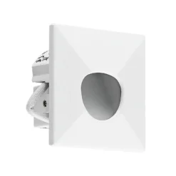 Lámpara empotrable LED Molto Luce Wall 68 R Sina IP44 SQ, blanca, CCT