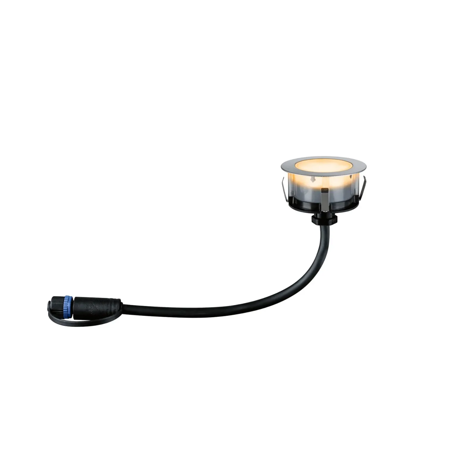 Lámpara empotrable LED Paulmann Plug & Shine, 2 W, juego de 3, Ø 7 cm, IP67