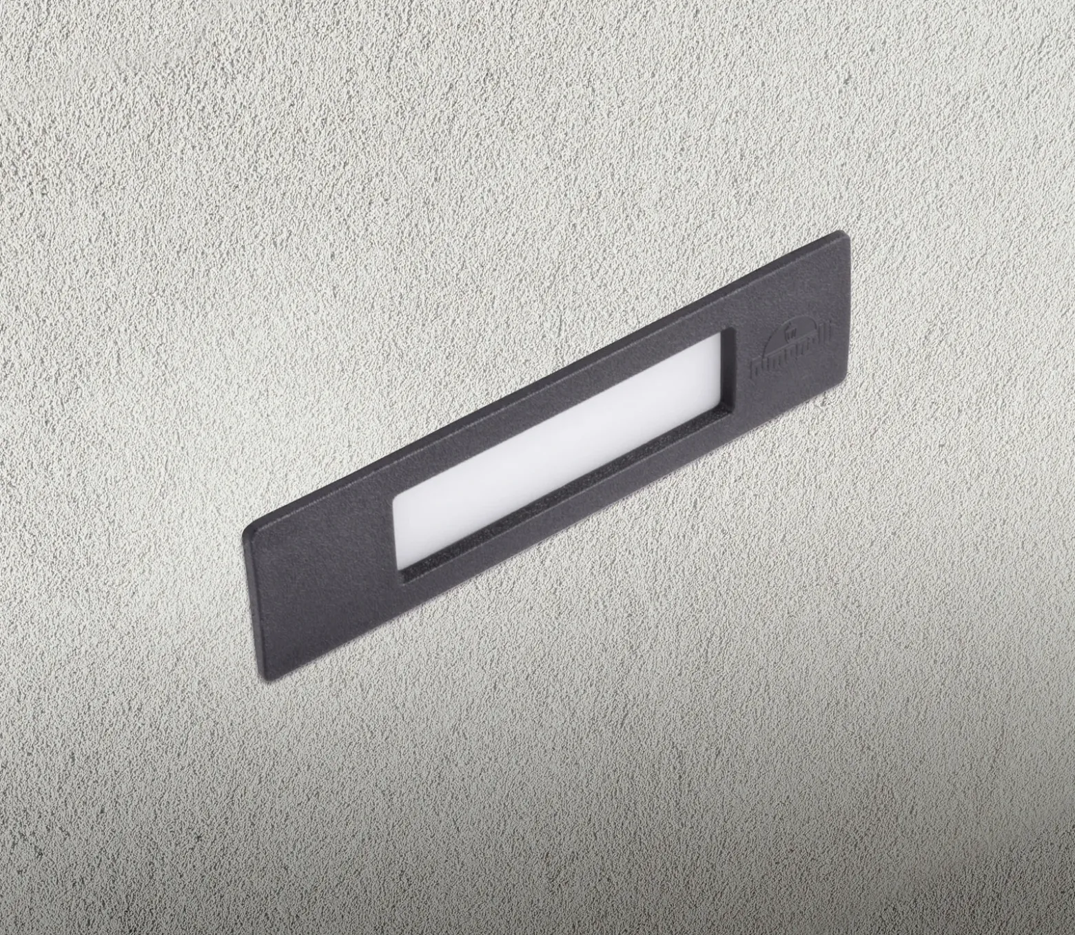Lámpara empotrable Nina IP55 negro/opal 19 cm R7S CCT resina sintética
