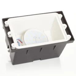 Lámpara empotrada LED Leti 200-HS negro opal CCT