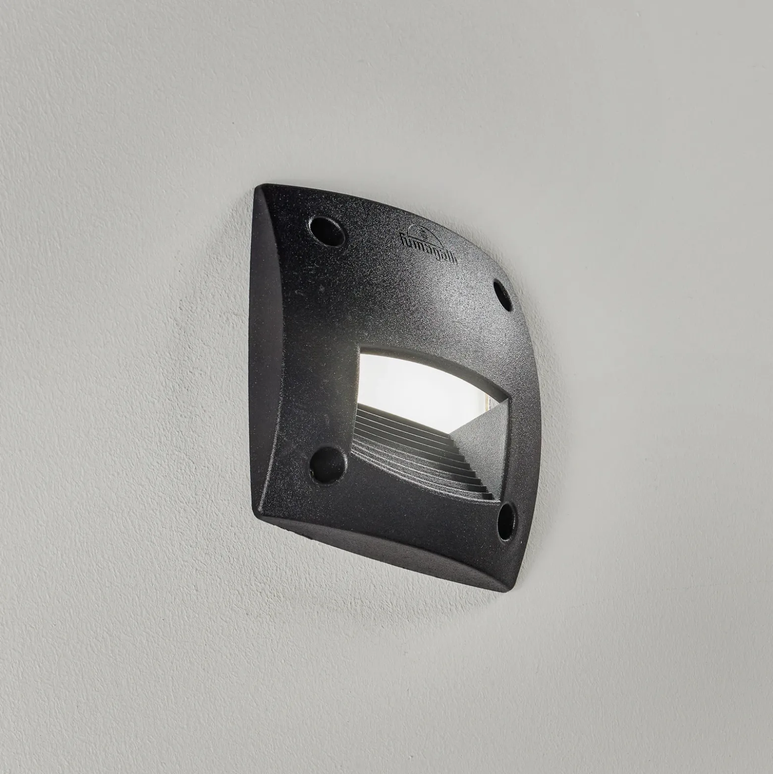 Lámpara empotrada LED Leti 100 Square-ST negro CCT
