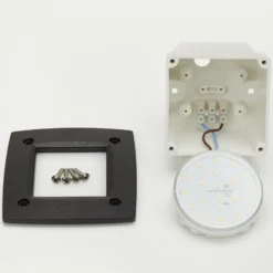 Lámpara empotrada LED Leti 100 Square negro 3W CCT