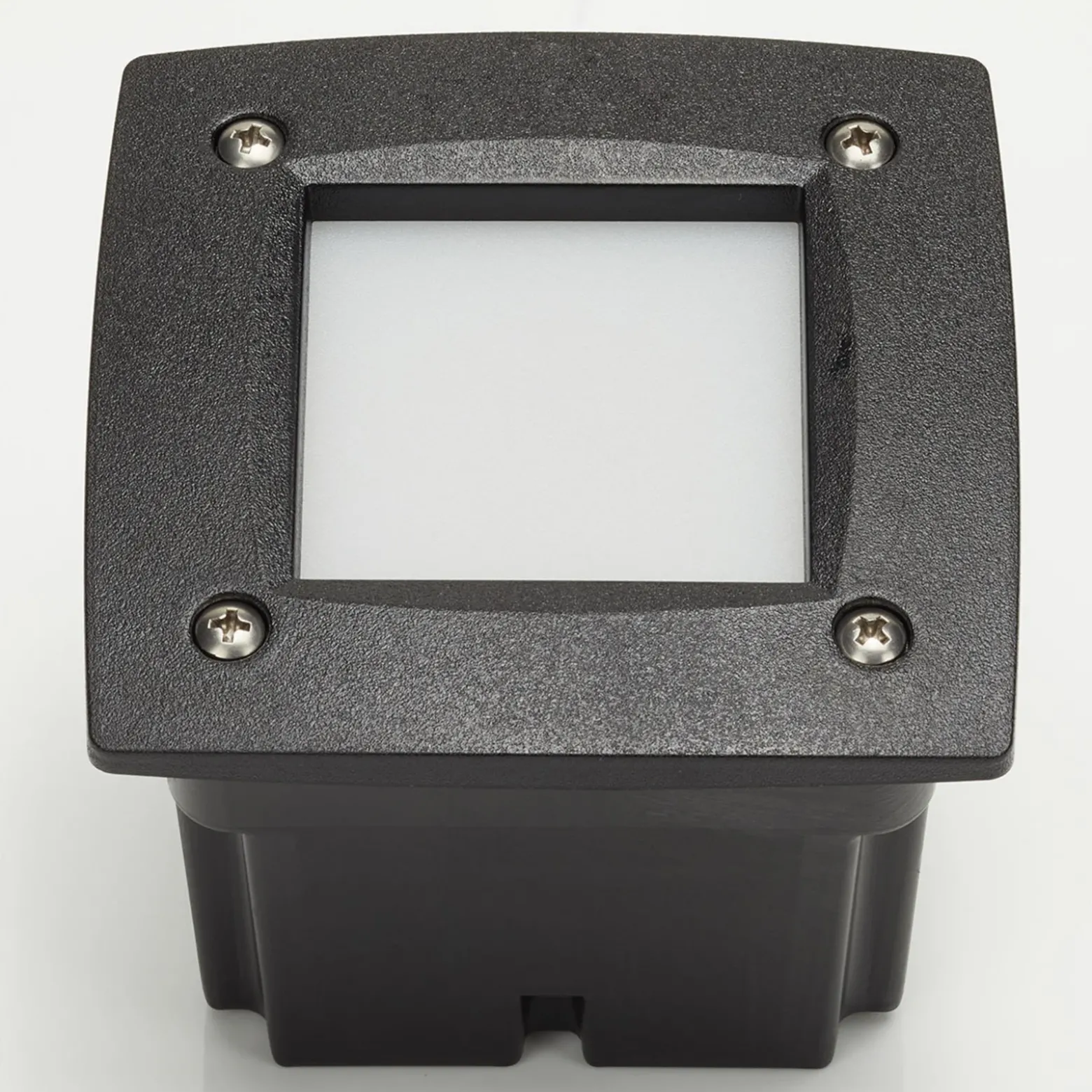 Lámpara empotrada LED Leti 100 Square negro 3W CCT