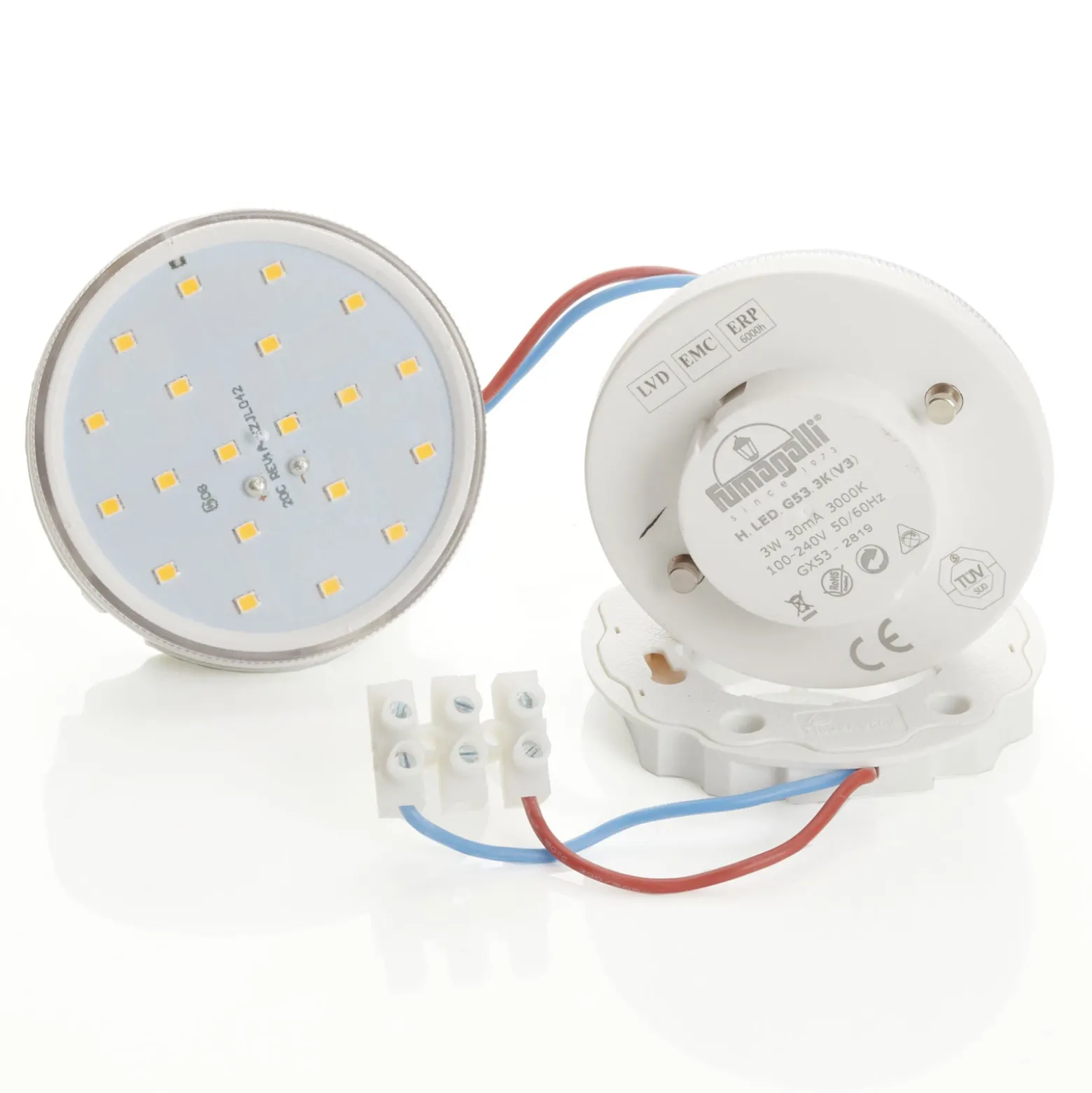 Lámpara empotrada LED Leti 300-VP negro 2x3W CCT