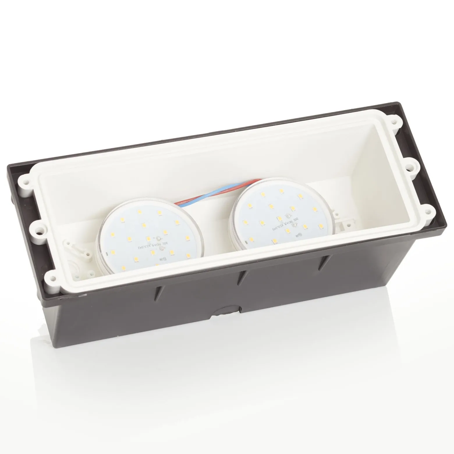 Lámpara empotrada LED Leti 300-VP negro 2x3W CCT