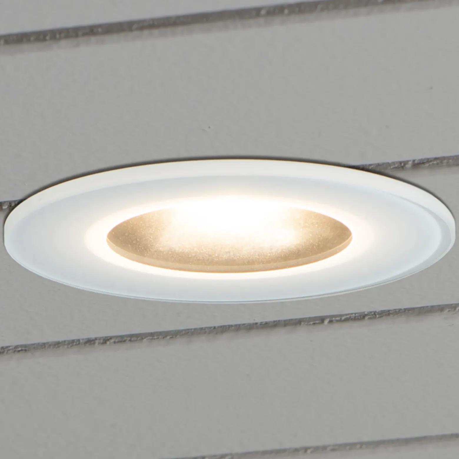 Lámpara empotrada LED 7875 techo exterior, blanco
