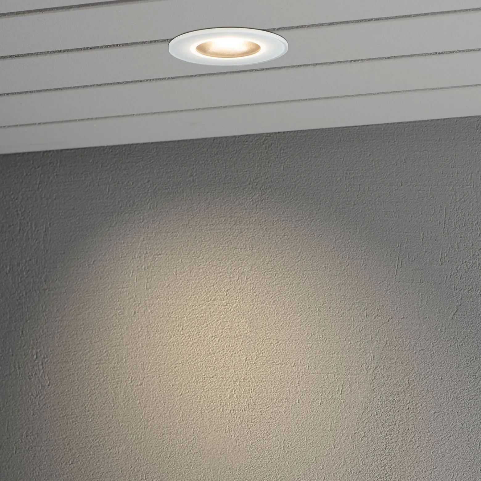 Lámpara empotrada LED 7875 techo exterior, blanco