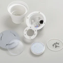Lámpara empotrada suelo LED Ceci 120-3L gris CCT