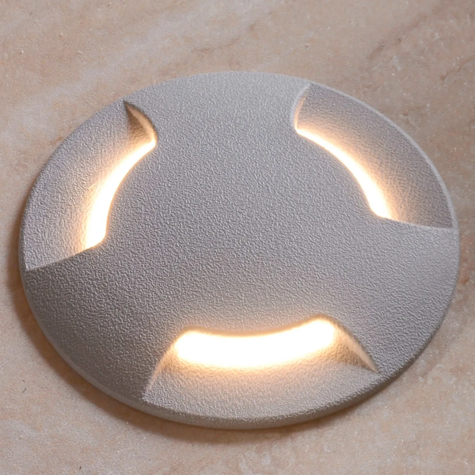 Lámpara empotrada suelo LED Ceci 120-3L gris CCT