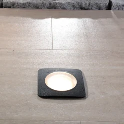 Lámpara empotrada suelo LED Ceci 120-SQ negro CCT