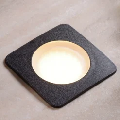 Lámpara empotrada suelo LED Ceci 120-SQ negro CCT